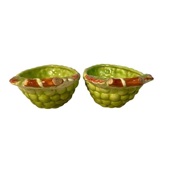 Set of 2 Wine Country Bowls Grape Shaped 
by LE GOURMET CHEF Discontinued Pieces - Picture 1 of 14